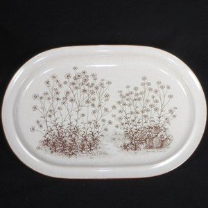 Oval Servicing Plate. Noritake Stoneware